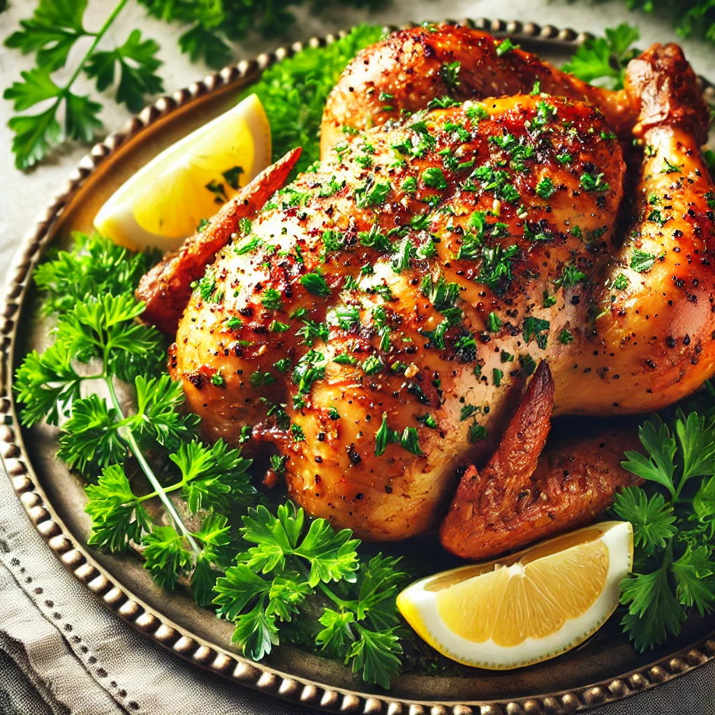 파슬리 구운 닭고기