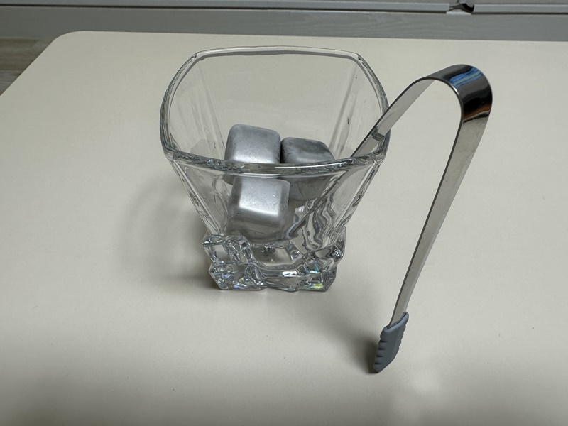 Frolk 위스키 디켄터 세트 - 잔과 아이스 큐브, 집게