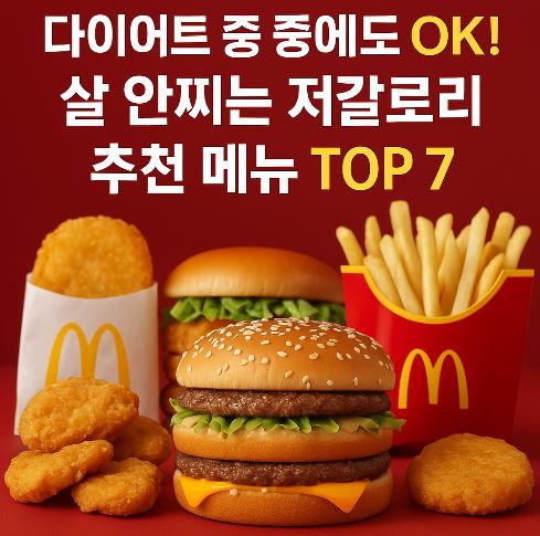 살 안찌는 저칼로리 추천 메뉴