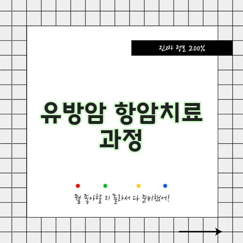 유방암 항암치료 과정