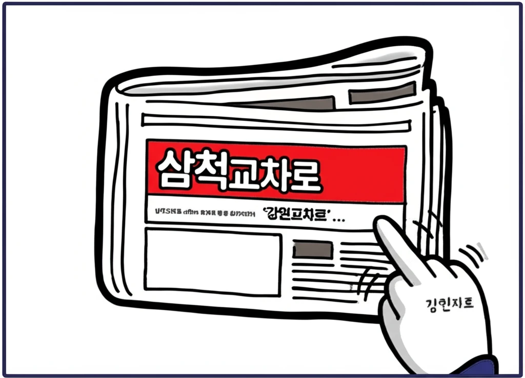 삼척교차로 신문 그대로보기 이용 방법..