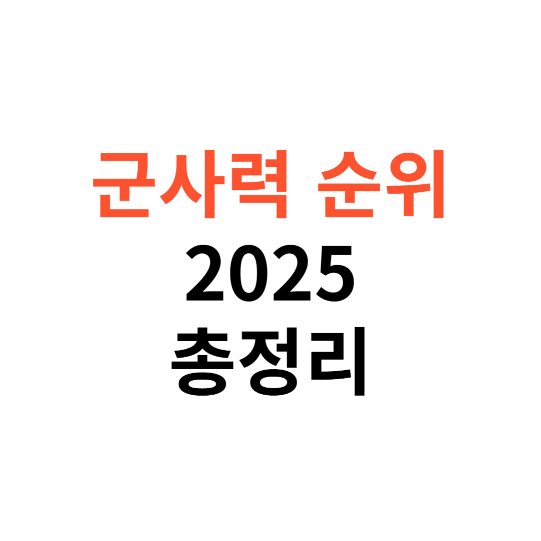 2025 군사력 순위