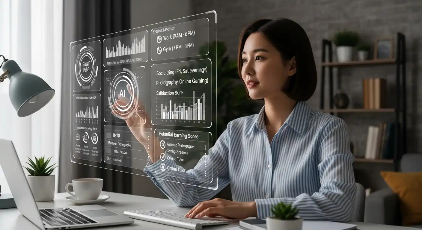<img src="ai_analyzes_personal_data_to_suggest_unique_income_stream.webp" alt="AI가 개인의 데이터를 분석해 수익형 부업을 제안하는 장면을 표현한 이미지 입니다">