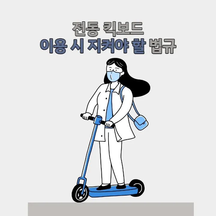 전동 킥보드 법규