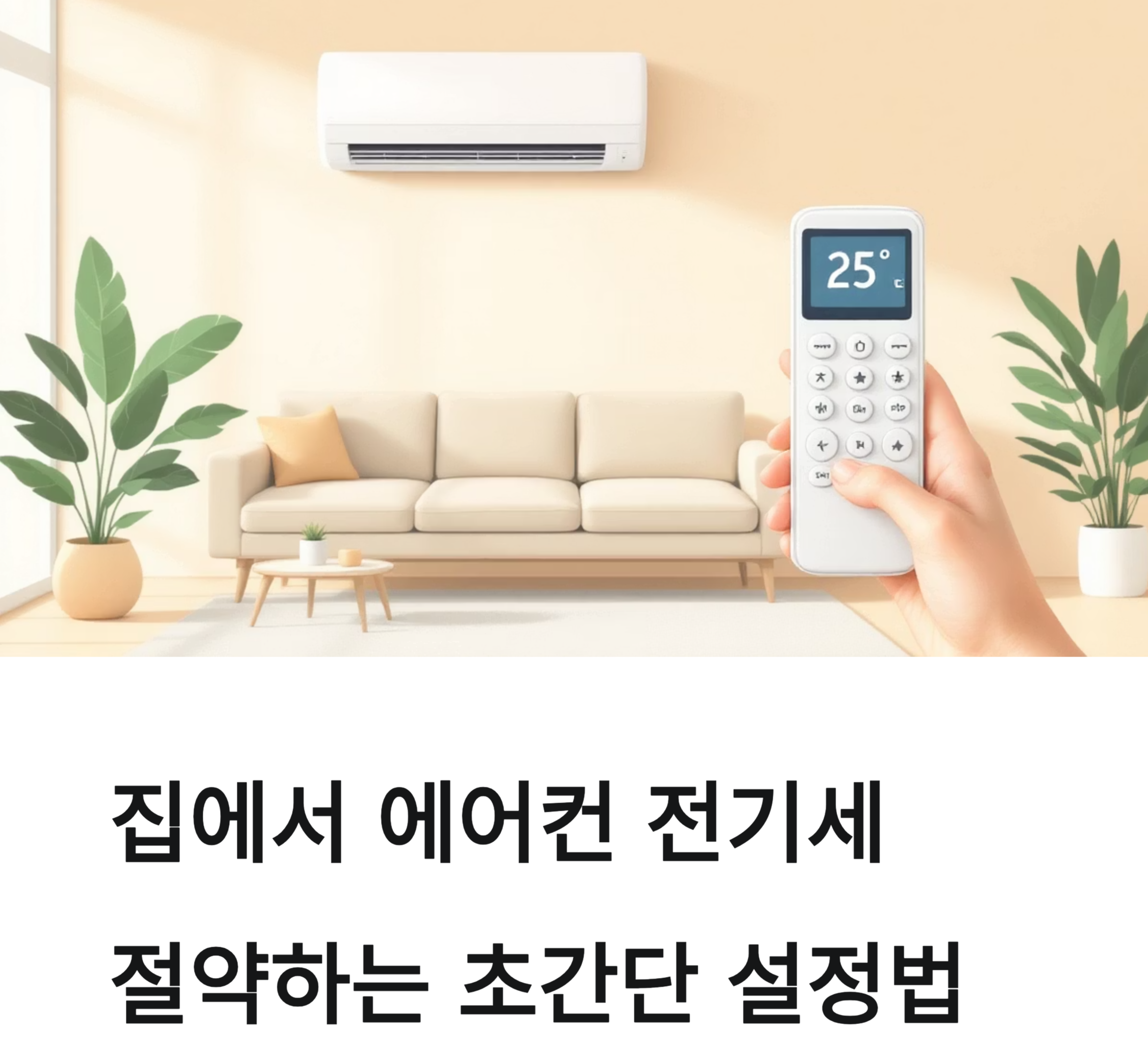 에어컨 전기세 절약하는 초간단 설정법