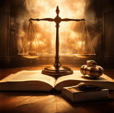 정의(justice)의 저울과 관련된 사진