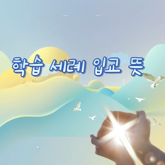 학습 세례 입교