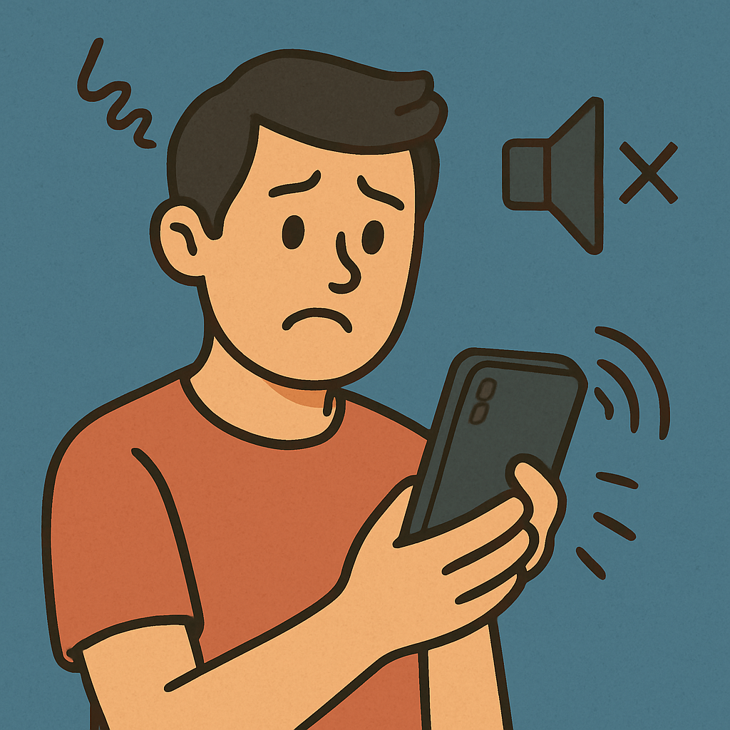 핸드폰 소리 안 날 때