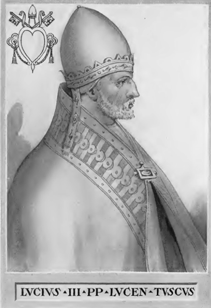 171대 교황 루치오3세 초상화