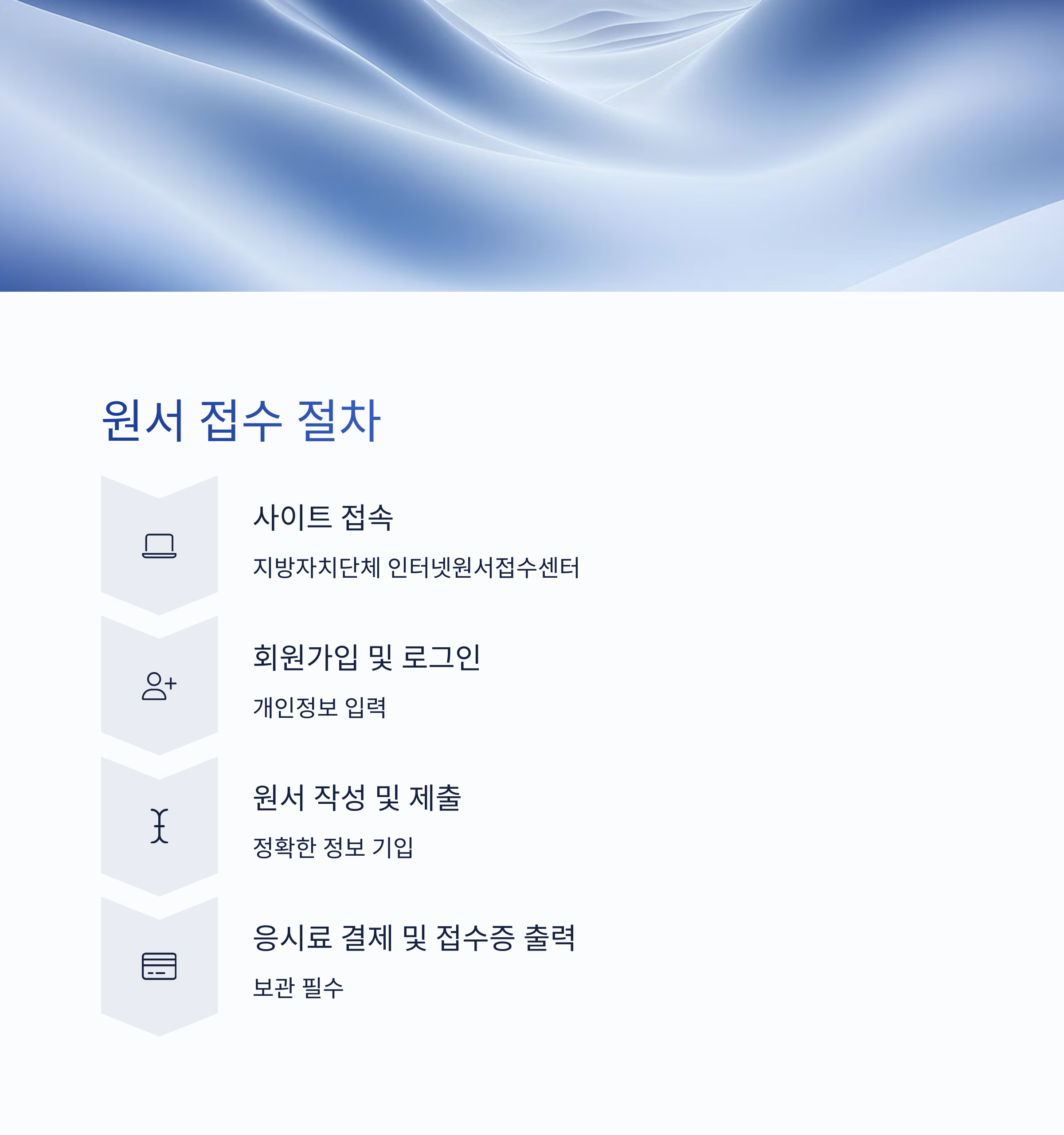 원서 접수 절차 한눈에 보기