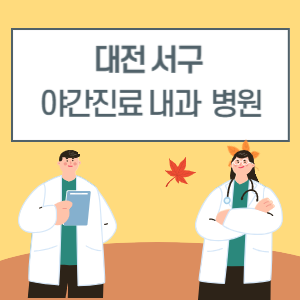 대전 서구 야간진료 내과 병원 리스트 (18시 이후 늦게까지하는 병원)
