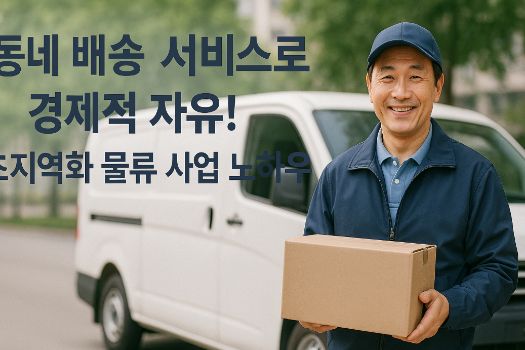 동네 배송 서비스로 경제적 자유! 초지역화 물류 사업 노하우