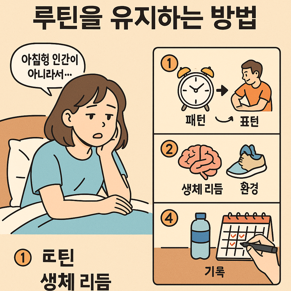 아침형 인간이 아니어도 루틴을 유지하는 방법