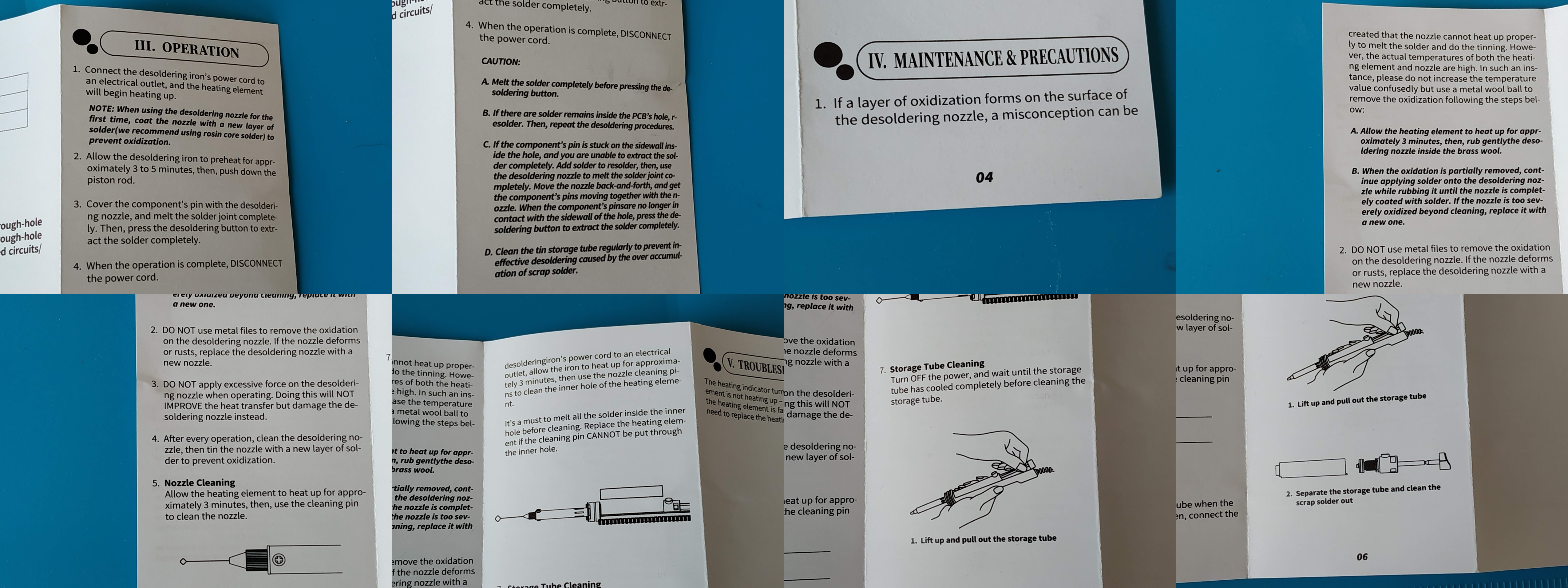 YIHUA 30W 929D-V 영문 매뉴얼.