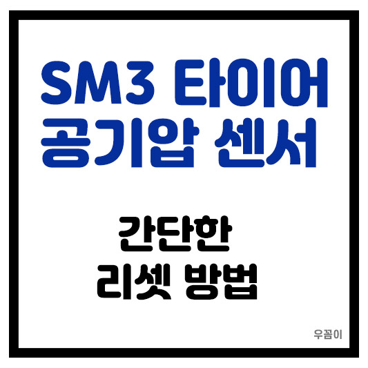 SM3 타이어 공기압 센서 리셋 방법