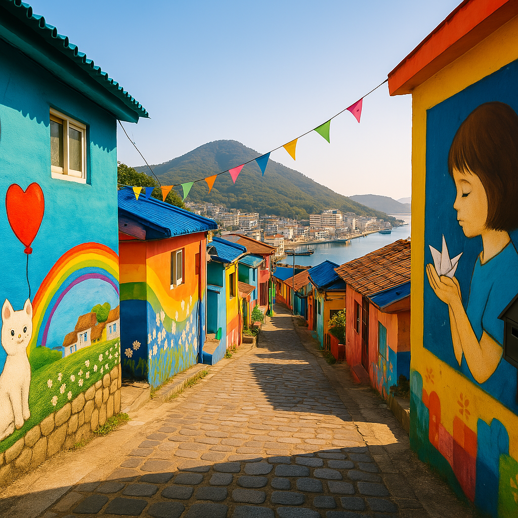 통영 동피랑 벽화마을