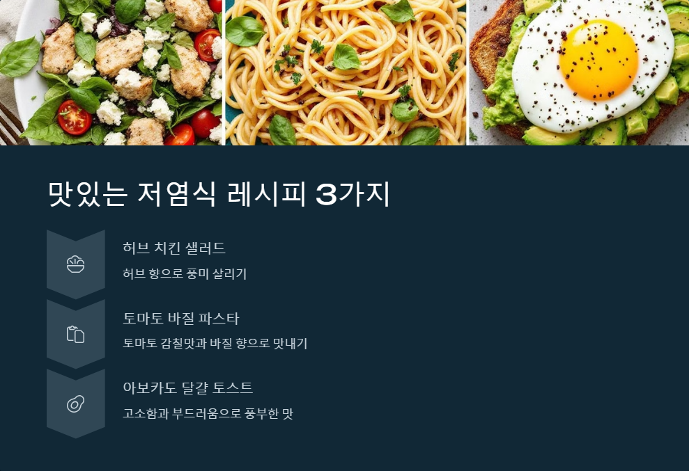 건강한 저염식 레시피