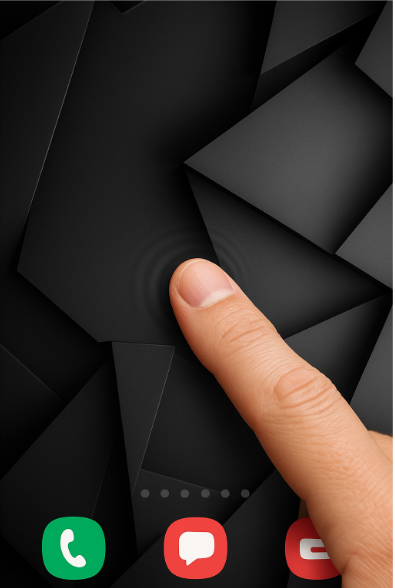 갤럭시 스마트폰 홈화면에서 앱스 버튼 추가하는 방법