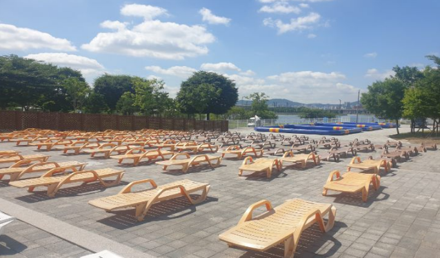 서울뚝섬한강공원 반려견수영장 개장