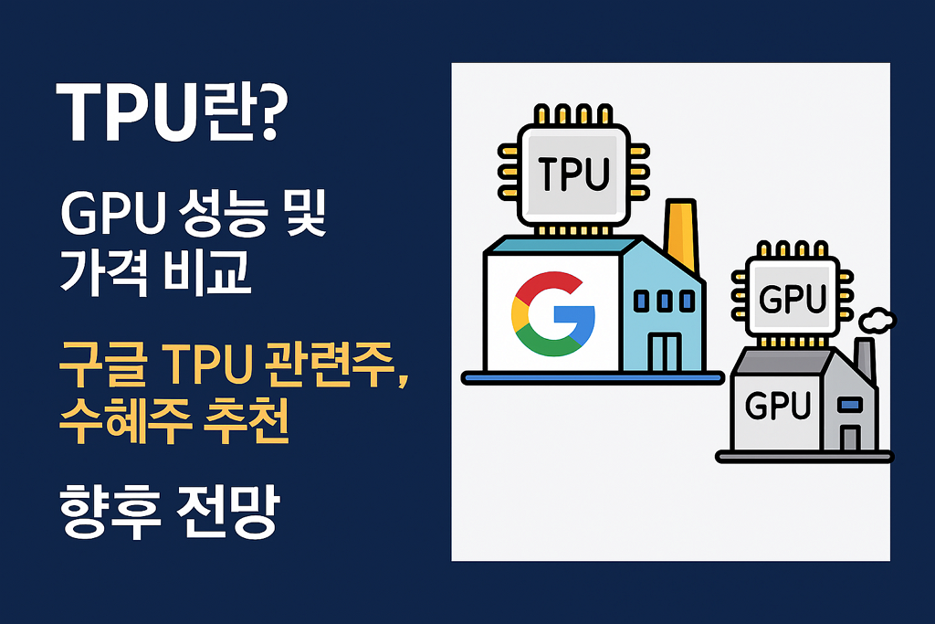 TPU란? GPU 성능 및 가격 비교, 구글 TPU 관련주, 수혜주 추천, 향후 전망