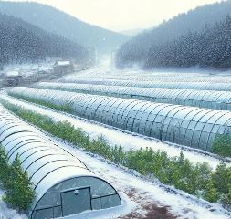 비닐하우스와 눈