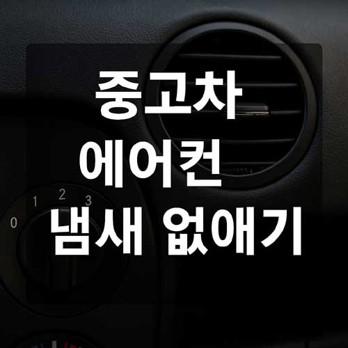 중고차 에어컨 냄새 없애기