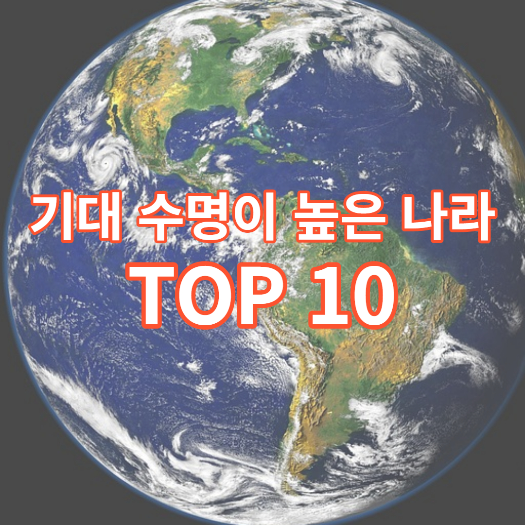 세계에서 기대 수명이 가장 높은 나라 순위 10