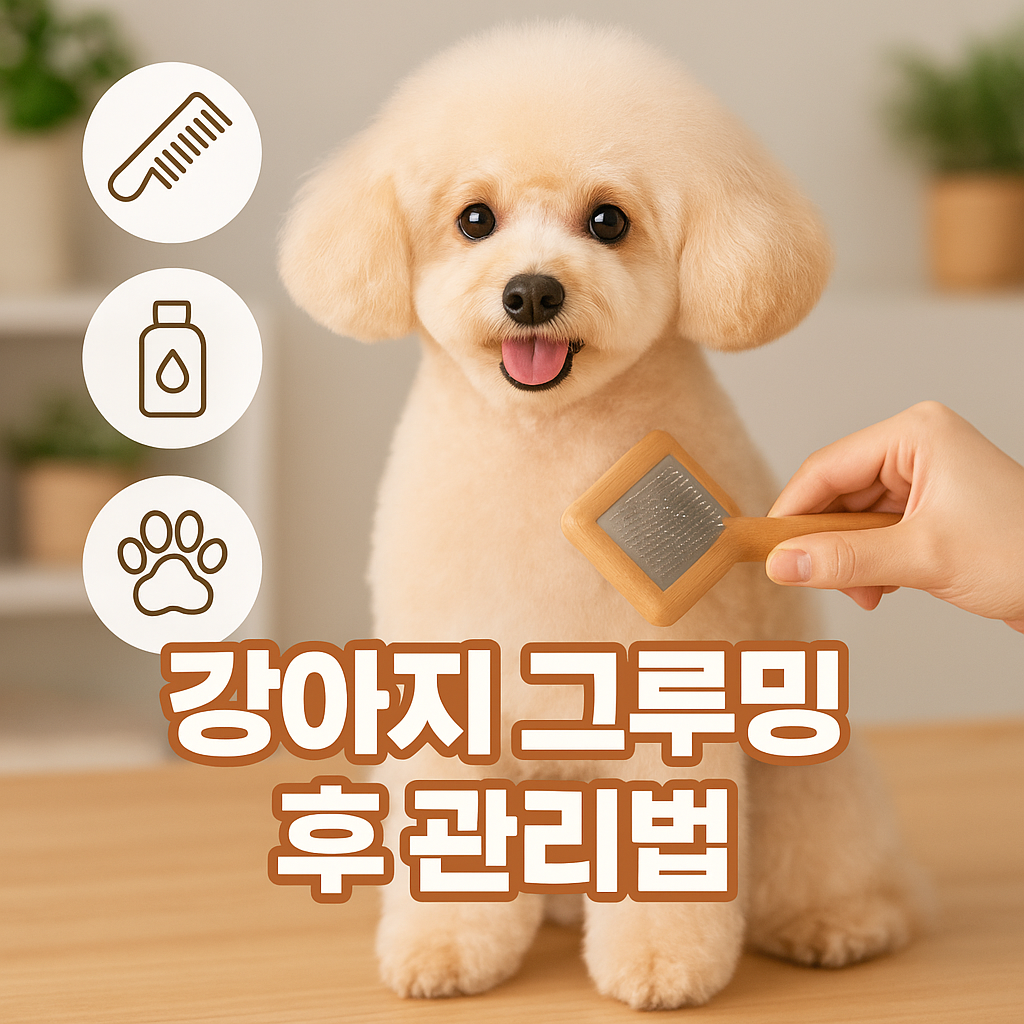 강아지 그루밍 후 관리법