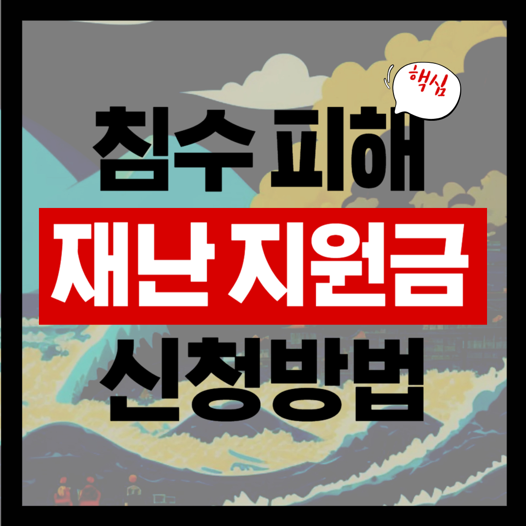 침수 피해 재난 지원금