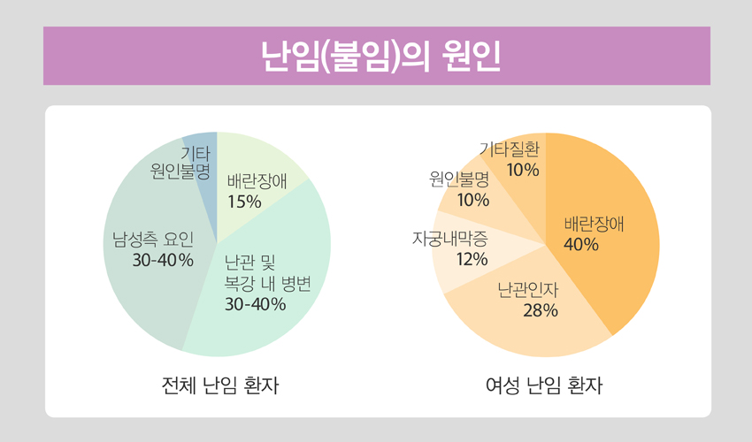 여성질환: 불임증- 자가진단, 원인, 증상, 치료방법.