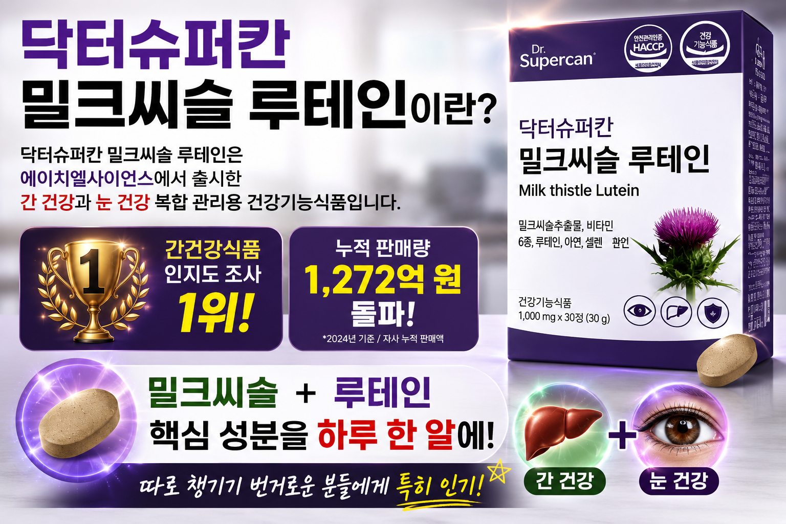 닥터슈퍼칸 밀크씨슬 루테인이란