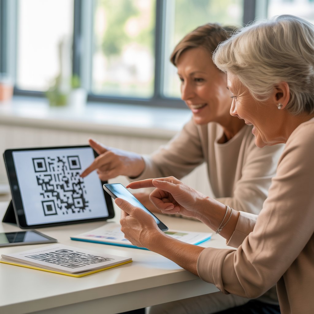 60대 QR코드 찍는 방법(카메라로 쉽게 스캔하는 순서 안내)