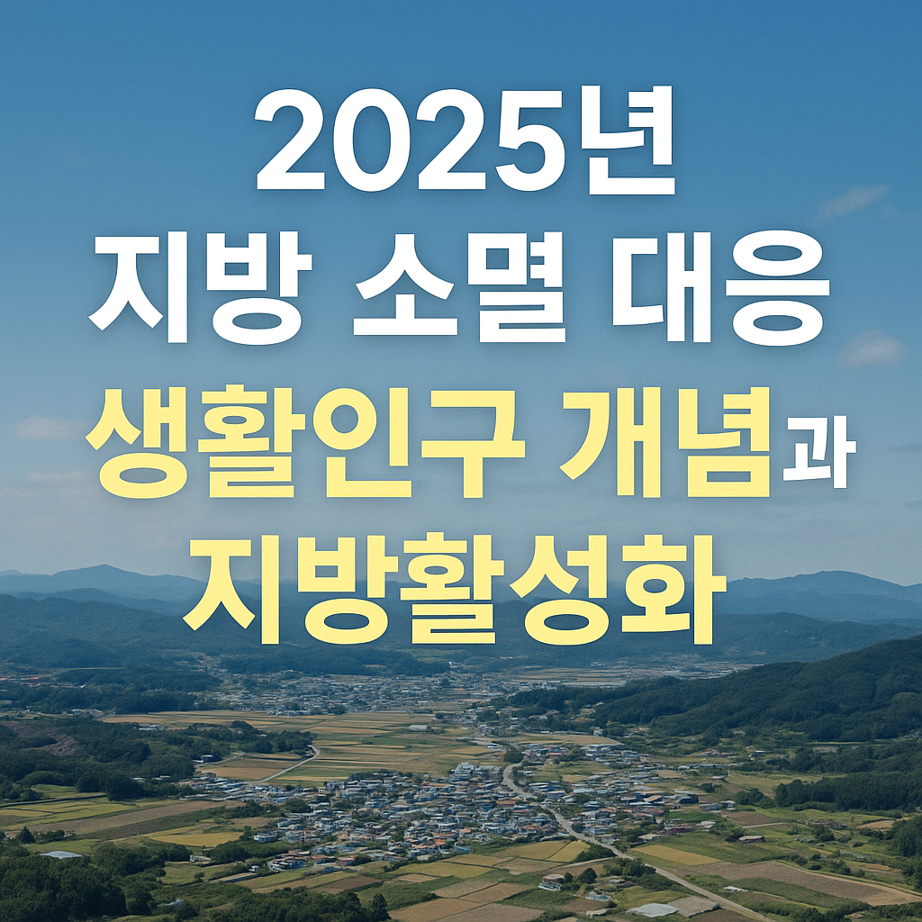 지방 소멸 대응 : 생활인구 개념과 지방활성화