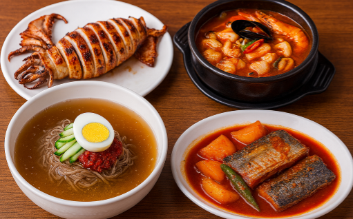 캠핑 음식 요리 캠핑장 주변 맛집 관련 사진