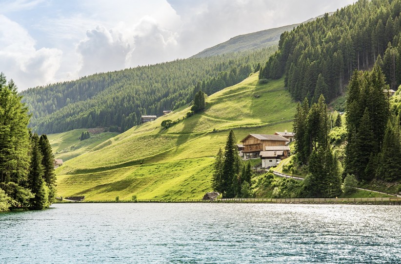 절경 휴양국가 알프스산맥 사진