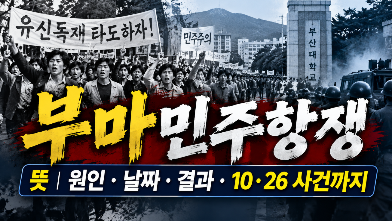 부마민주항쟁 뜻|원인·날짜·결과·10·26 사건까지