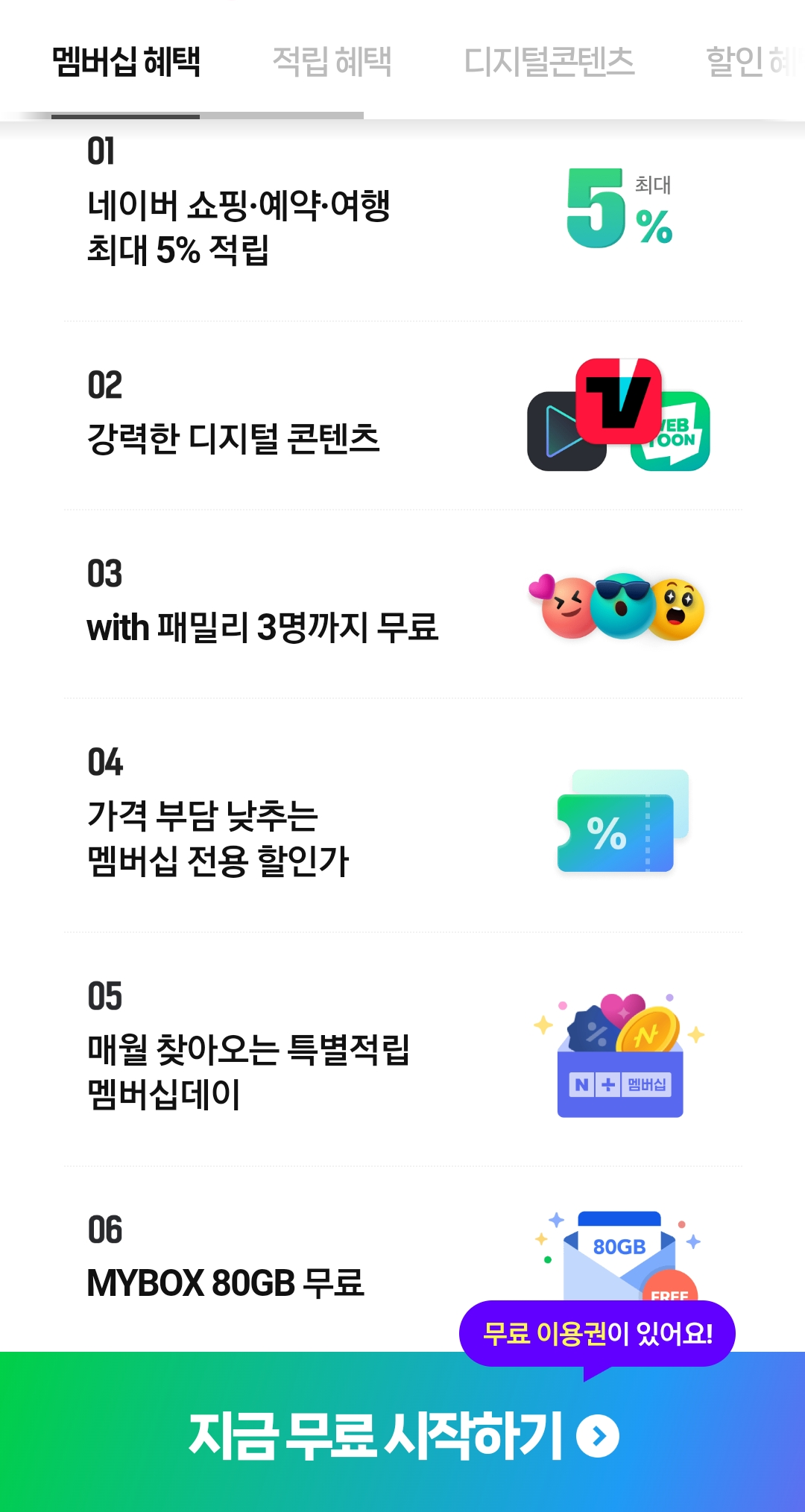 네이버 플러스 멤버십