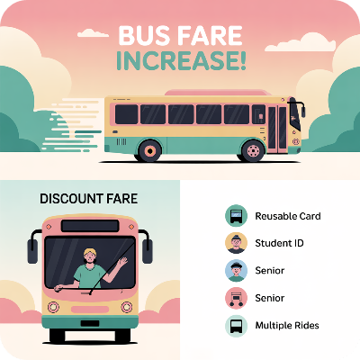 경기도 버스요금 인상 후? 할인받는 방법 이미지