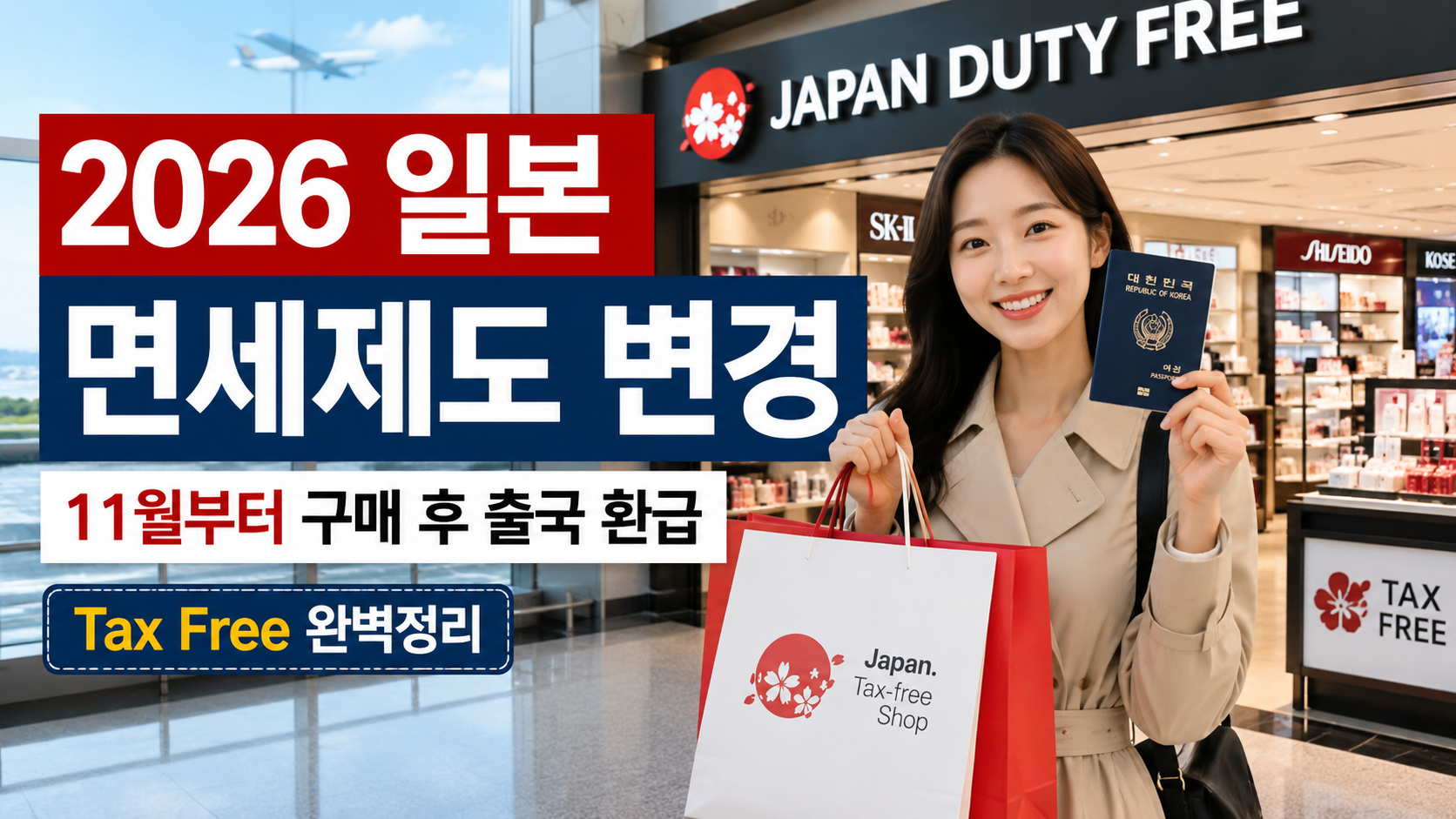 2026 일본 면세제도 바뀐다|11월부터 공항 환급? 새 Tax Free 완벽정리