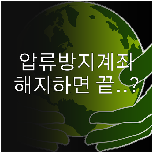 압류방지 전용계좌 해지 후 보호 효력..