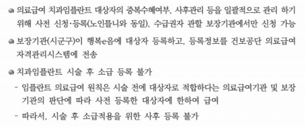 의료급여 치과임플란트 지원사업