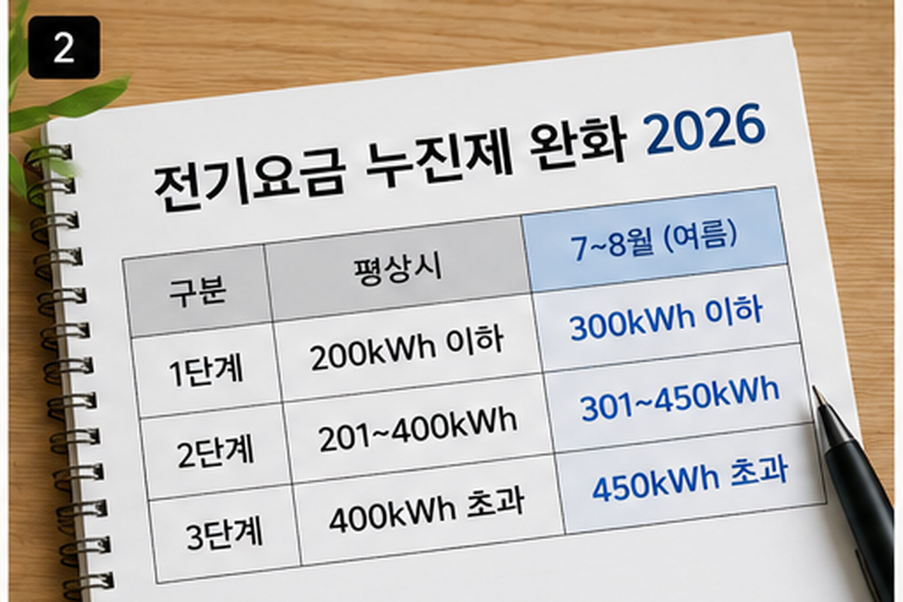 전기요금 누진제 완화 2026, 에어컨 요금 얼마나 절약될까?