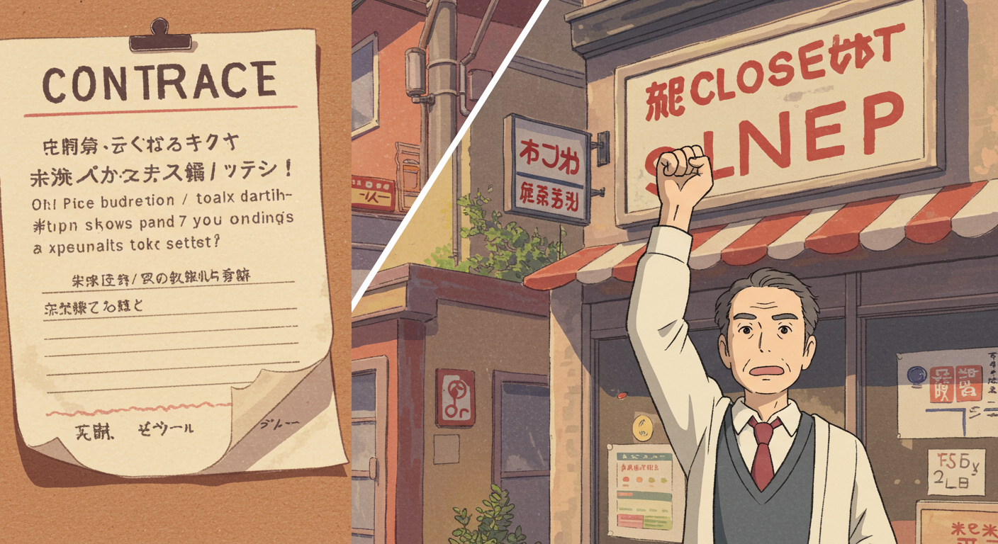 계약 만료와 폐업 후 국민취업지원제도를 신청하는 장면