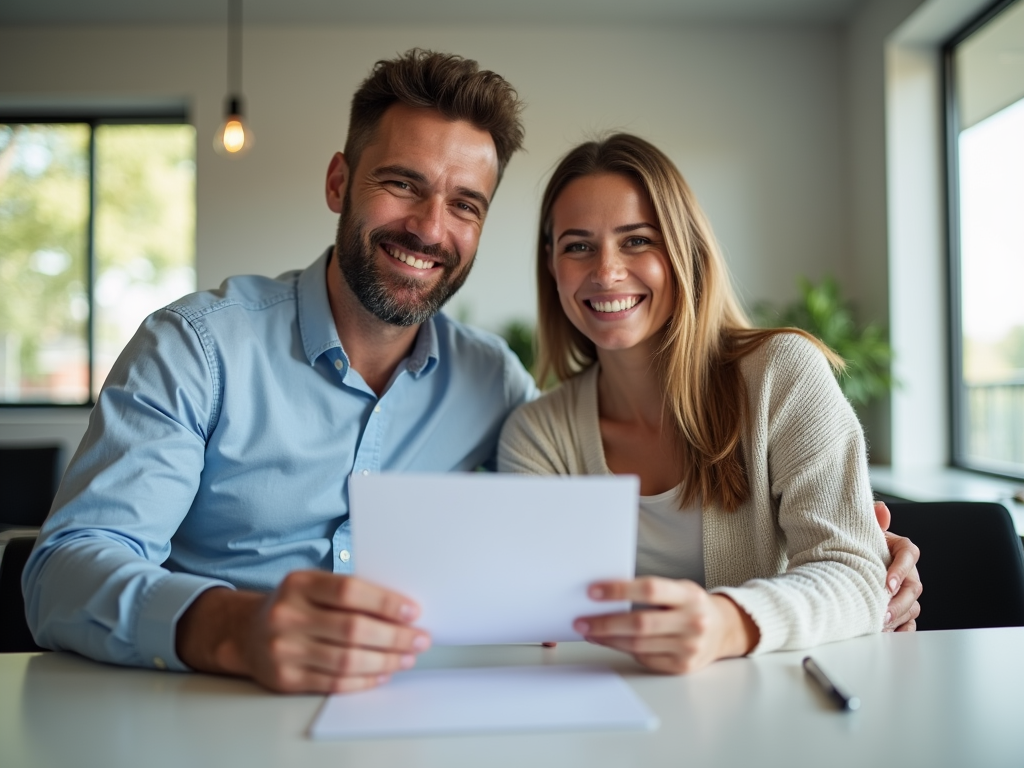 출산장려금을 신청하는 부부의 모습