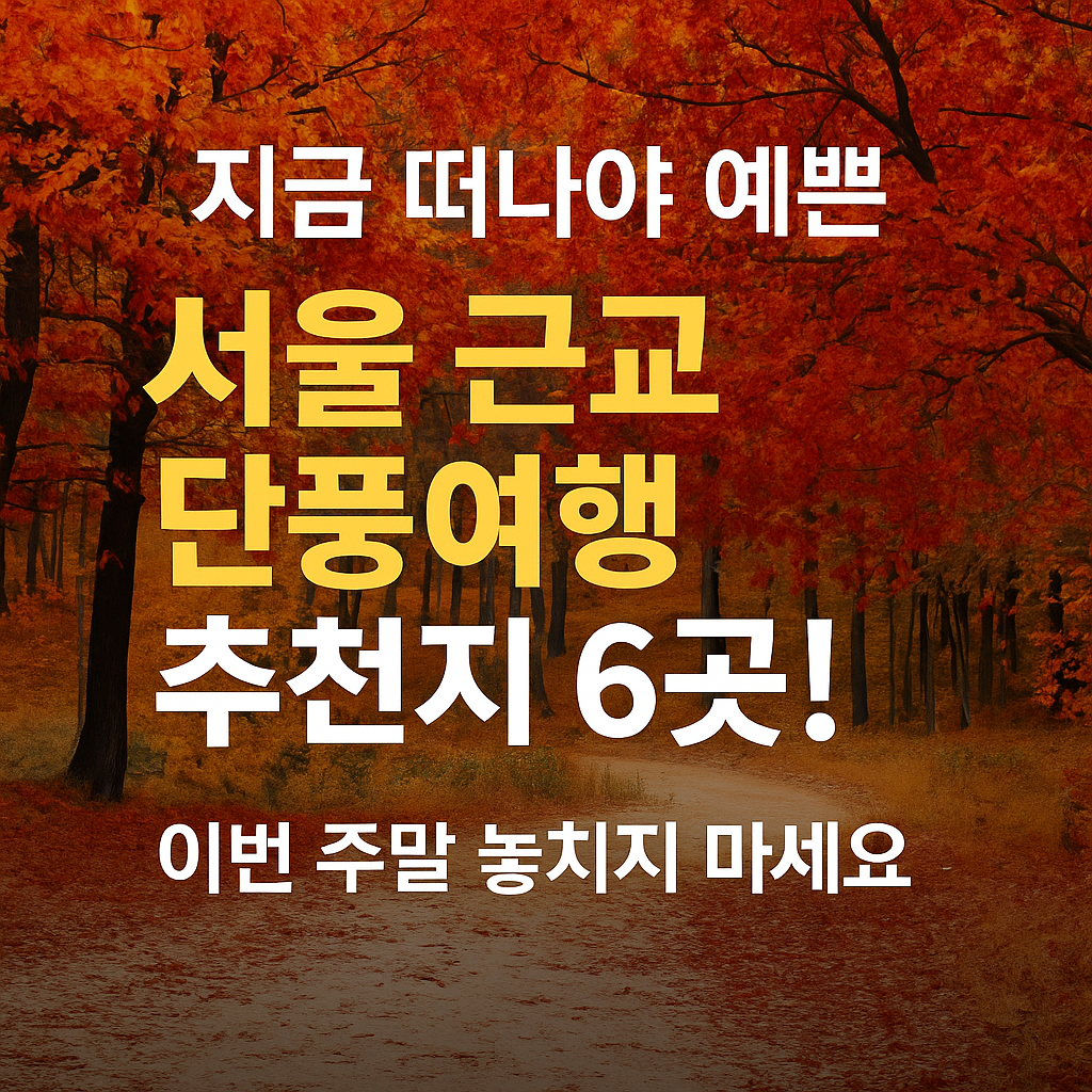 서울 근교 단풍여행
