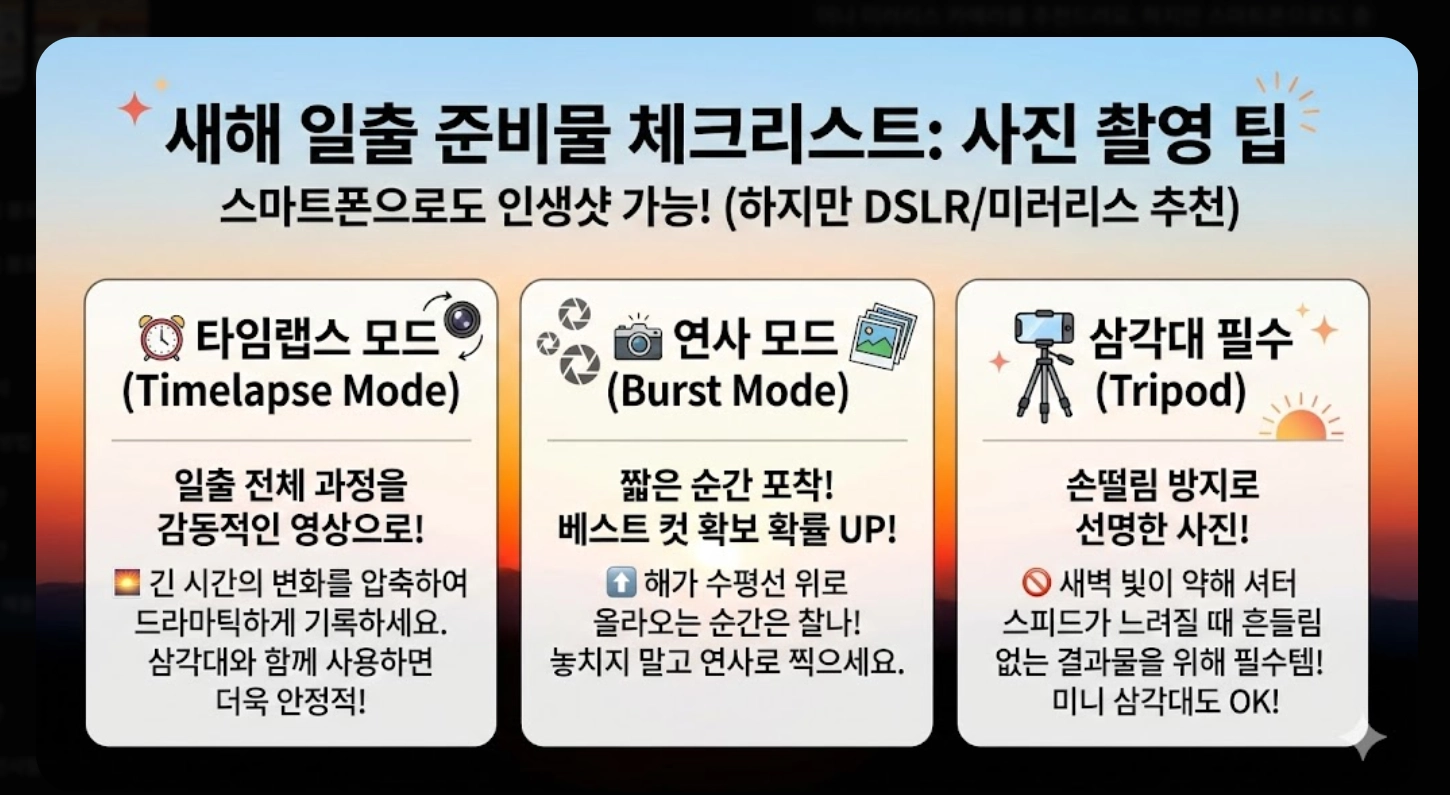 2026년 1월 1일 해돋이 시간 전국 총정리