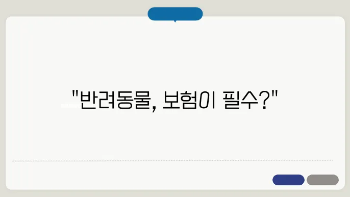 반려동물 보험, 꼭 가입해야 할까? 보장 내용 총정리