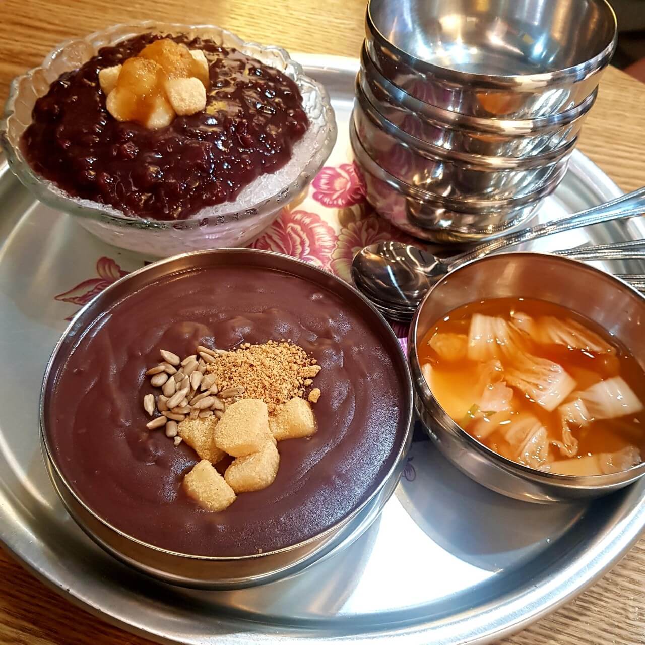 소문난팥빙수단팥죽 팥빙수와 단팥죽