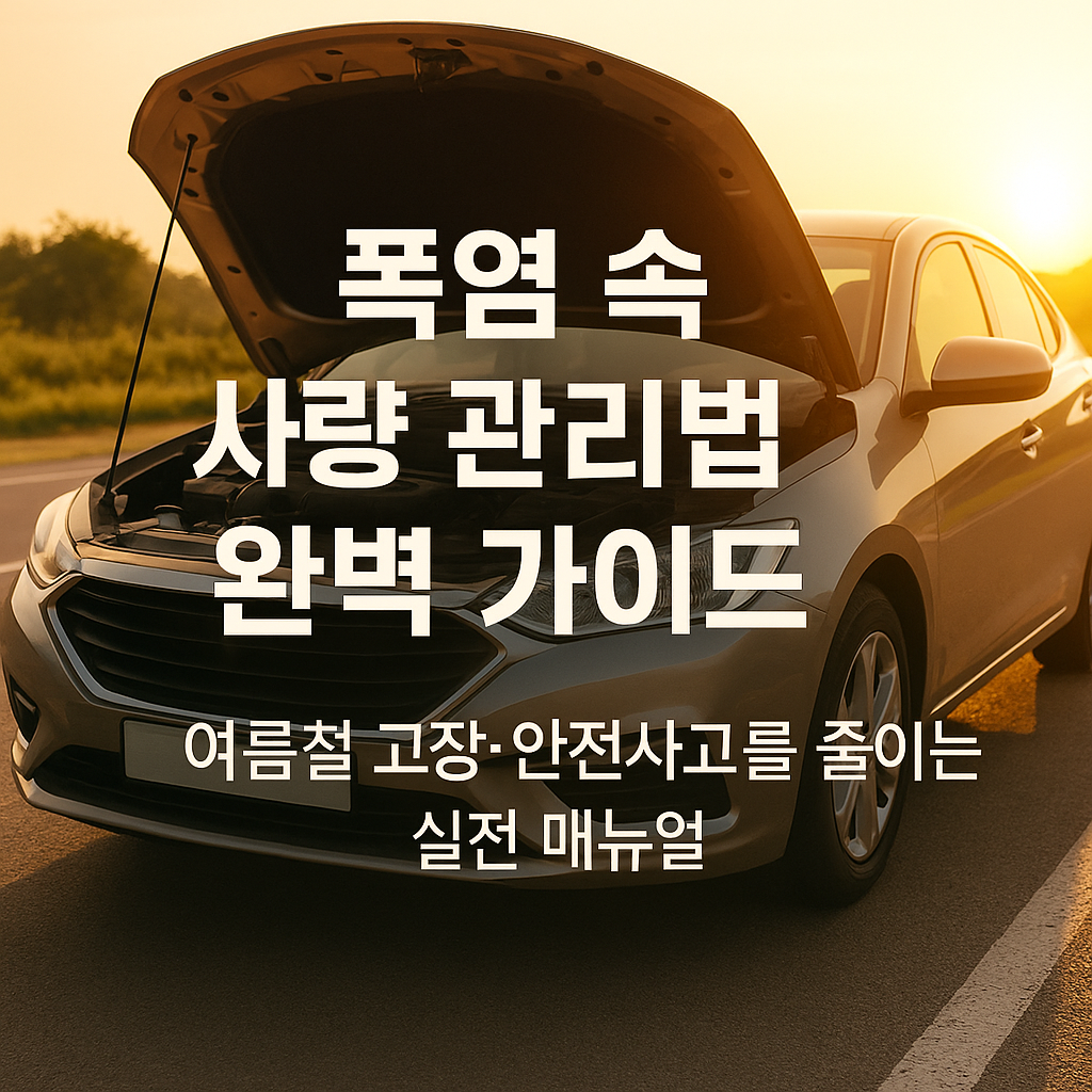 폭염 속 차량 관리법 완벽 가이드