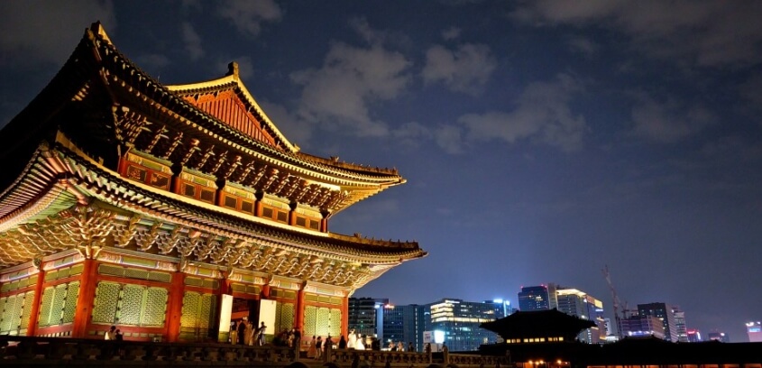 경복궁 야간 모습